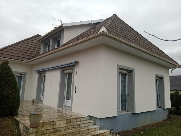 Chantier disolation thermique par lexterieur a Odos 65310 13